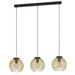 Eglo Canada - Three Light Pendant - Venezuela - Black- Union Lighting Luminaires Decor