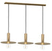 Eglo Canada - Three Light Linear Pendant - Escandell - Brushed Gold- Union Lighting Luminaires Decor