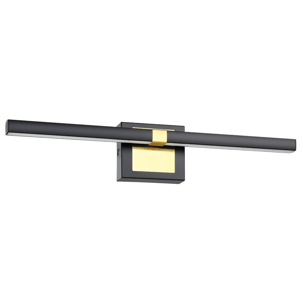 Eglo Canada - LED Bath/Vanity - Pierro - Matte Black, Brushed Brass- Union Lighting Luminaires Decor