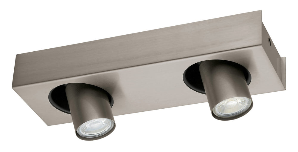Eglo Canada - Two Light Track - Robledo 1 - Matte Nickel- Union Lighting Luminaires Decor