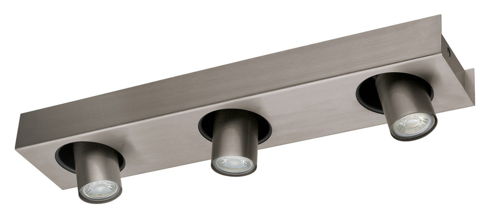 Eglo Canada - Three Light Track - Robledo 1 - Matte Nickel- Union Lighting Luminaires Decor