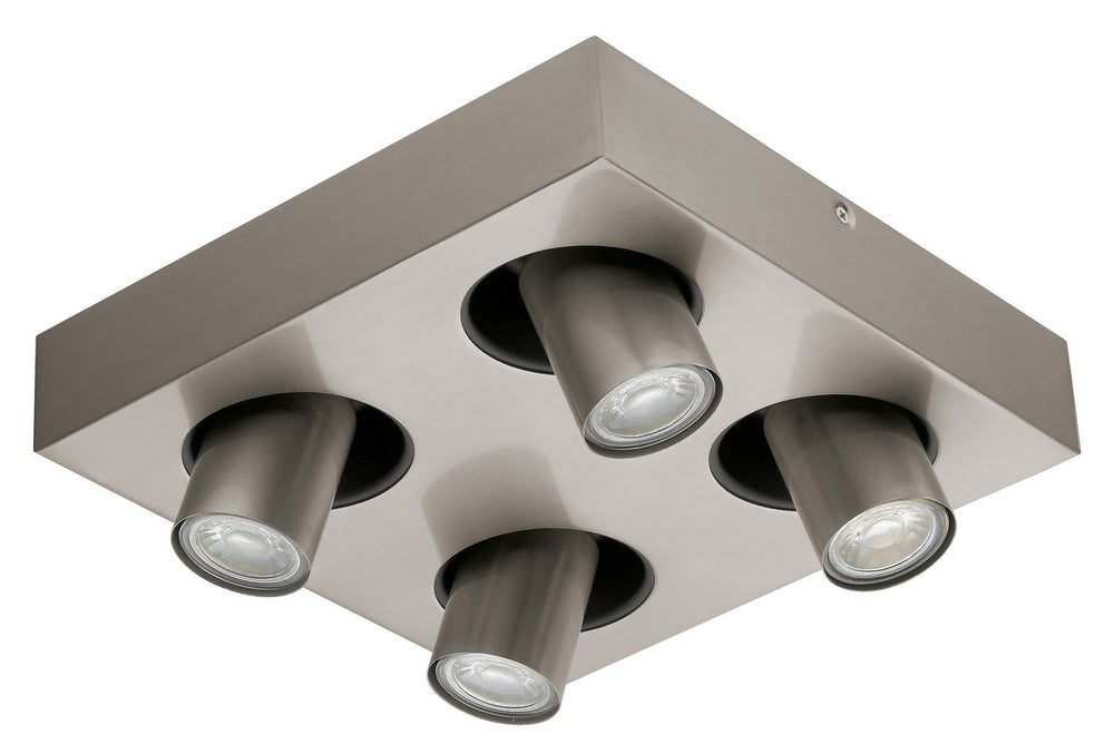 Eglo Canada - Four Light Track Light - Robledo 1 - Matte Nickel- Union Lighting Luminaires Decor