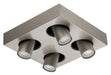 Eglo Canada - Four Light Track Light - Robledo 1 - Matte Nickel- Union Lighting Luminaires Decor