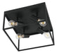 Eglo Canada - Four Light Ceiling Mount - Silentina - Black- Union Lighting Luminaires Decor