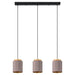Eglo Canada - Three Light Linear Pendant - Albariza - Black- Union Lighting Luminaires Decor