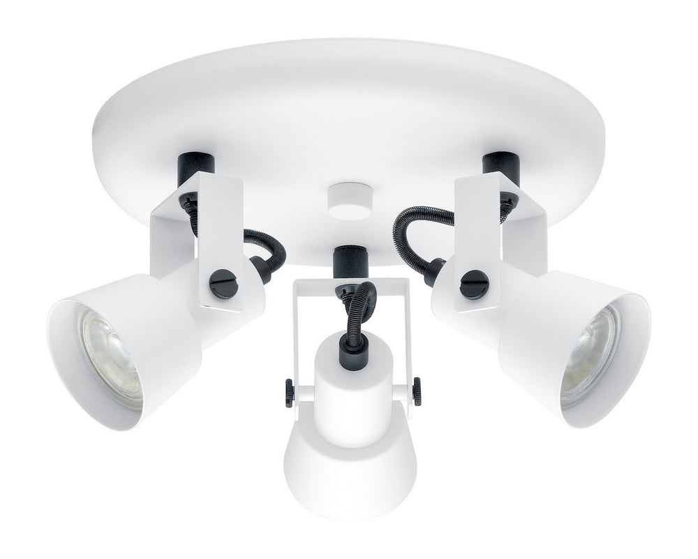 Eglo Canada - Three Light Ceiling Track Light - Trillo - White & Black- Union Lighting Luminaires Decor