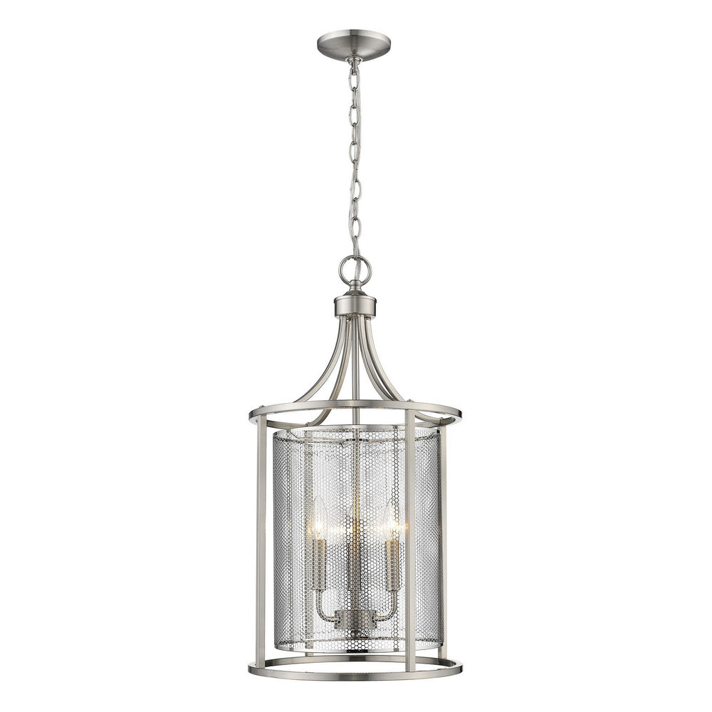Eglo Canada - Three Light Pendant - De Velde - Matte Nickel- Union Lighting Luminaires Decor