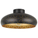 Eglo Canada - One Light Ceiling Mount - Ramon 1 - Black & Gold- Union Lighting Luminaires Decor