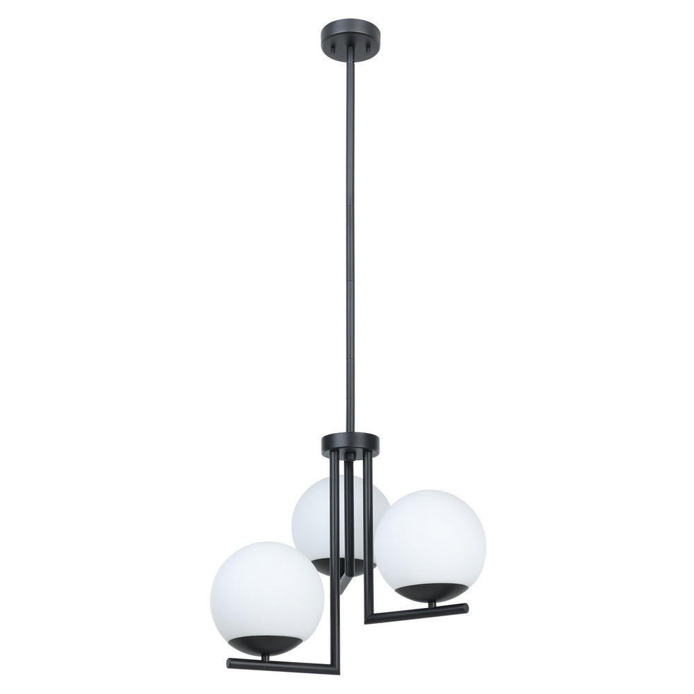Eglo Canada - Three Light Pendant - Denver - Black- Union Lighting Luminaires Decor
