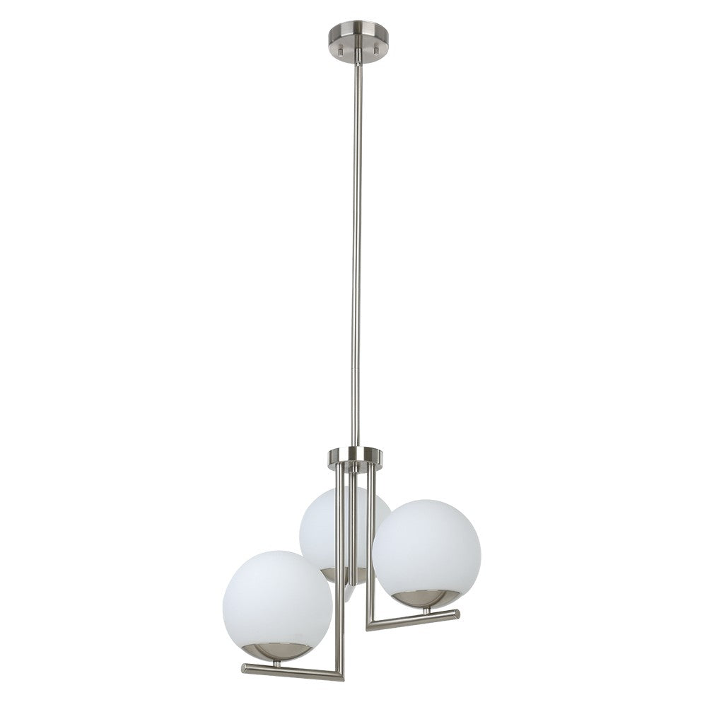 Eglo Canada - Three Light Pendant - Denver - Matte Nickel- Union Lighting Luminaires Decor
