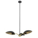 Eglo Canada - Three Light Chandelier - Lindmoor - Black- Union Lighting Luminaires Decor