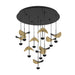 Eglo Canada - LED Ceiling Mount - Dracera - Black, Gold Leaf- Union Lighting Luminaires Decor