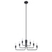 Eglo Canada - Six Light Chandelier - Portofino - Black- Union Lighting Luminaires Decor