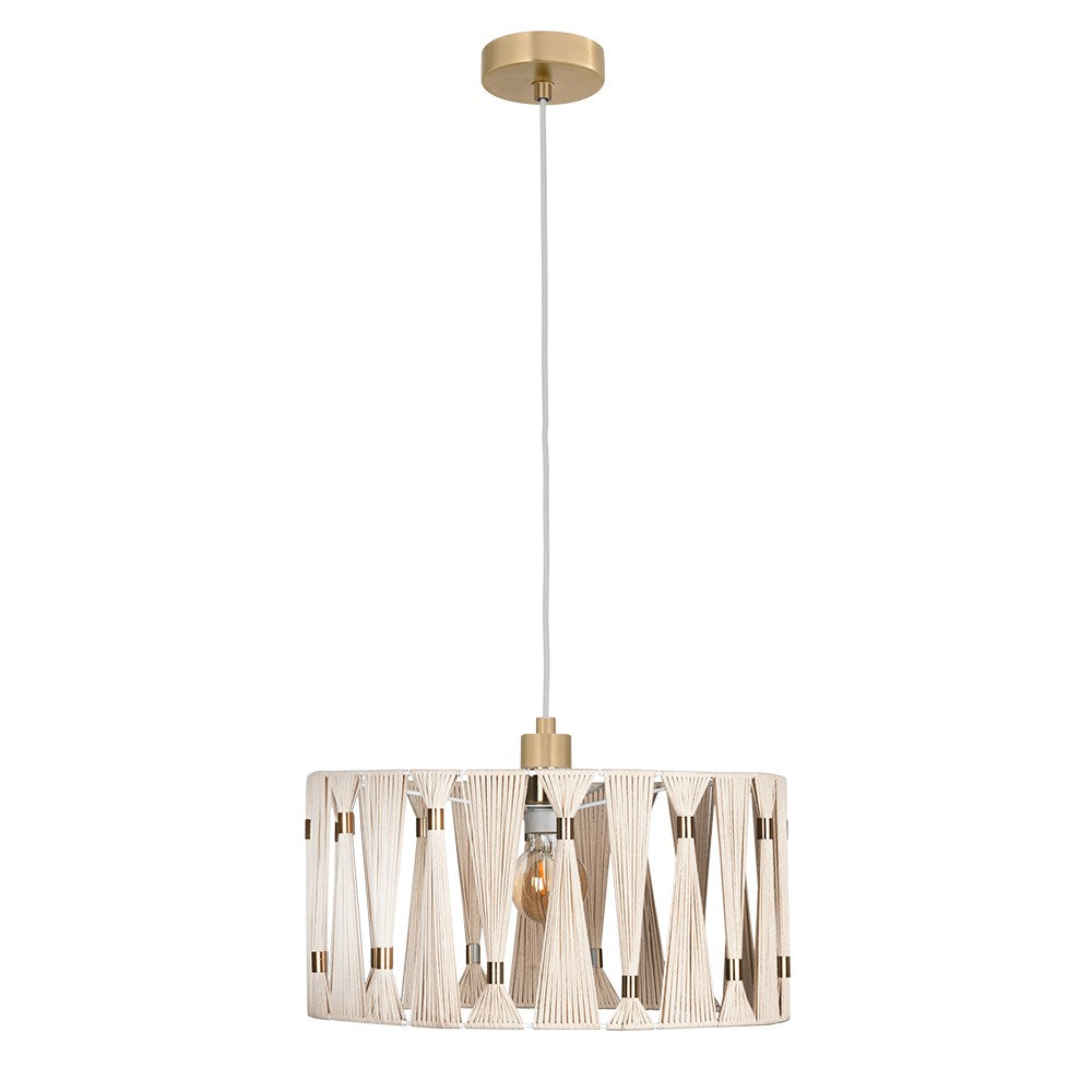 Eglo Canada - One Light Pendant - Macclenny - Brushed Brass- Union Lighting Luminaires Decor