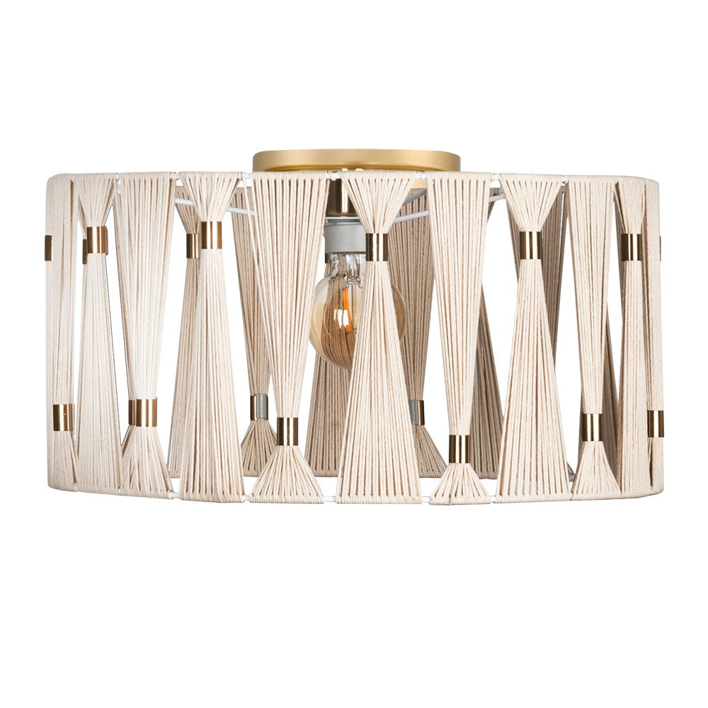 Eglo Canada - One Light Ceiling Mount - Macclenny - Brushed Brass- Union Lighting Luminaires Decor