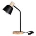 Eglo Canada - One Light Table Lamp - Lizella - Black, Wood- Union Lighting Luminaires Decor