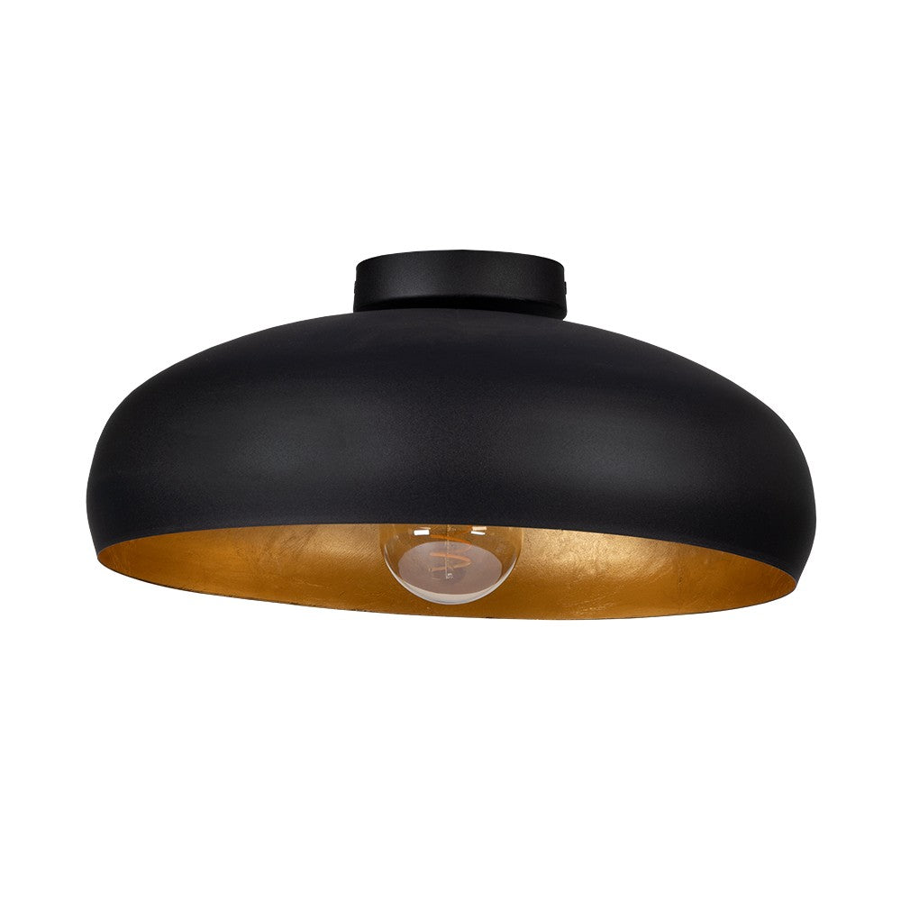 Eglo Canada - One Light Ceiling Mount - Mogano - Black/Gold Leaf- Union Lighting Luminaires Decor