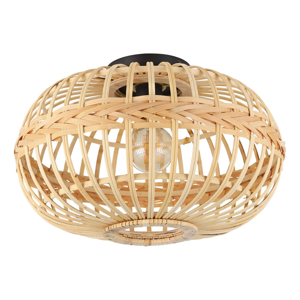 Eglo Canada - One Light Ceiling Mount - Amsfield - Black- Union Lighting Luminaires Decor