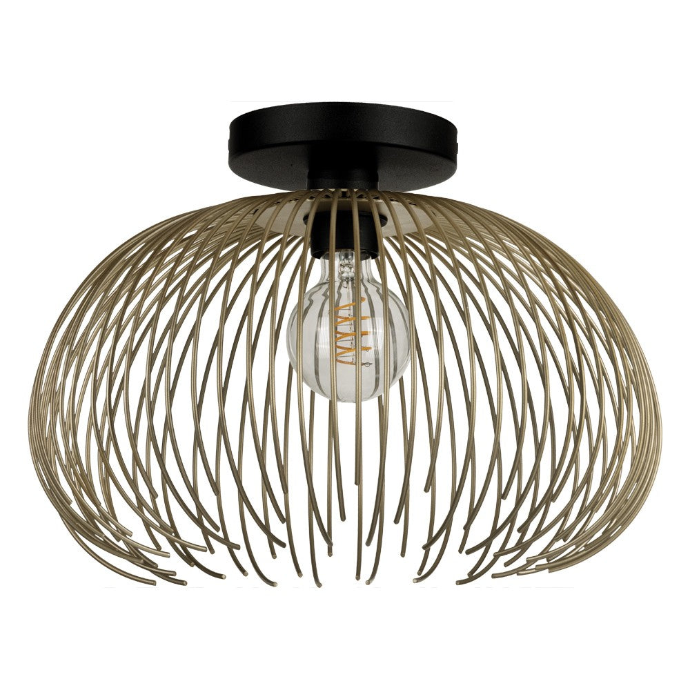 Eglo Canada - One Light Dual Mount Pendant or Ceiling - Venezuela - Black- Union Lighting Luminaires Decor