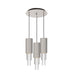 Alora Canada - LED Pendant - Bordeaux - Brushed Nickel/Clear Ribbed Glass- Union Lighting Luminaires Decor