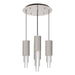 Alora Canada - LED Pendant - Bordeaux - Brushed Nickel/Clear Ribbed Glass- Union Lighting Luminaires Decor