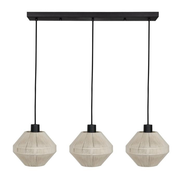 Eglo Canada - Three Light Linear Pendant - Midsummer - Black- Union Lighting Luminaires Decor