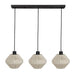 Eglo Canada - Three Light Linear Pendant - Midsummer - Black- Union Lighting Luminaires Decor