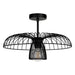 Eglo Canada - One Light Ceiling Mount - Champerico - Black- Union Lighting Luminaires Decor
