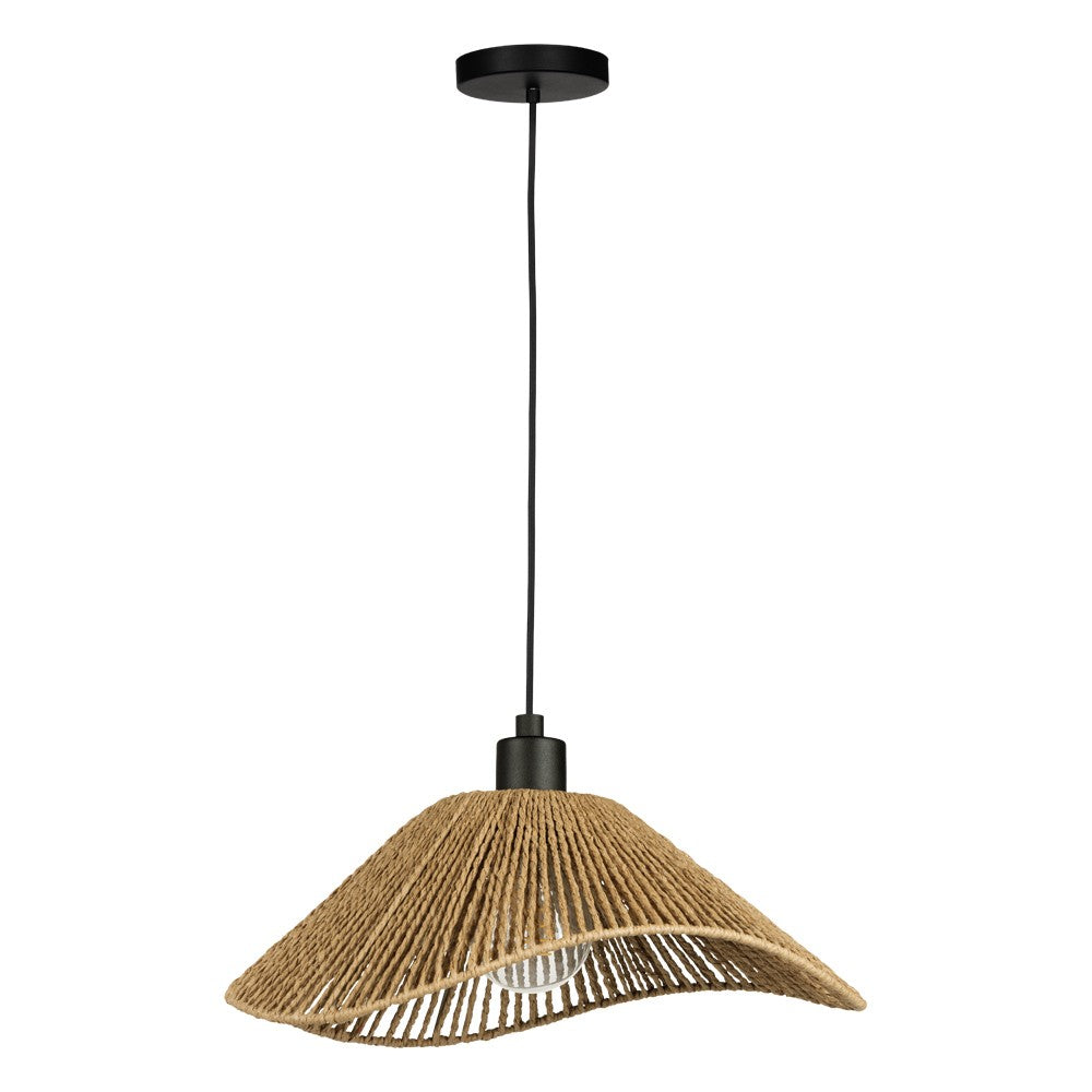 Eglo Canada - One Light Dual Mount Pendant or Ceiling - Lavister - Black- Union Lighting Luminaires Decor
