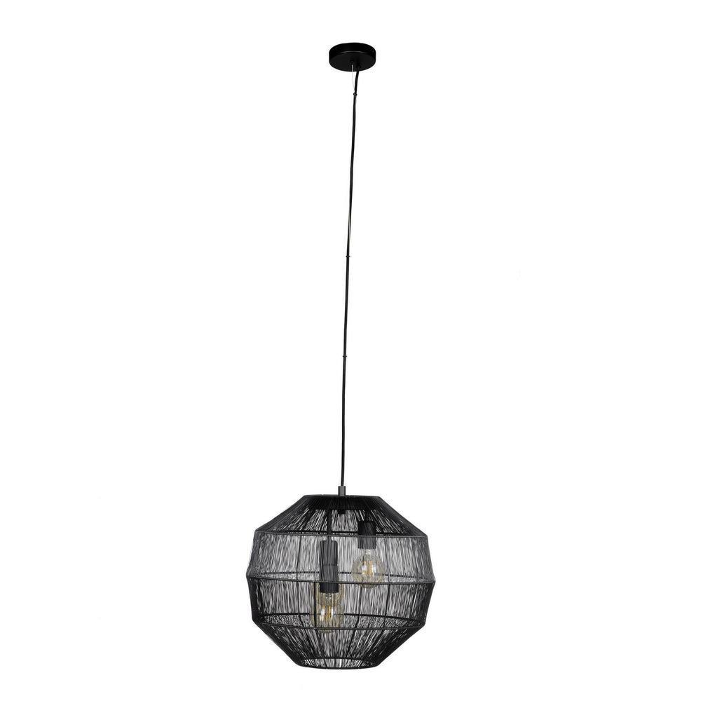 Eglo Canada - Three Light Pendant - Orbetello - Black- Union Lighting Luminaires Decor