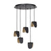 Eglo Canada - Five Light Pendant - Serenara - Black- Union Lighting Luminaires Decor