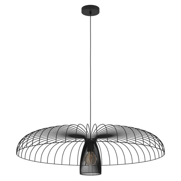 Eglo Canada - One Light Chandelier - Champerico - Black- Union Lighting Luminaires Decor