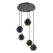 Eglo Canada - Five Light Pendant - Rasigures - Black- Union Lighting Luminaires Decor