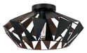 Eglo Canada - One Light Ceiling Mount - Carlton 6 - Black & Copper- Union Lighting Luminaires Decor