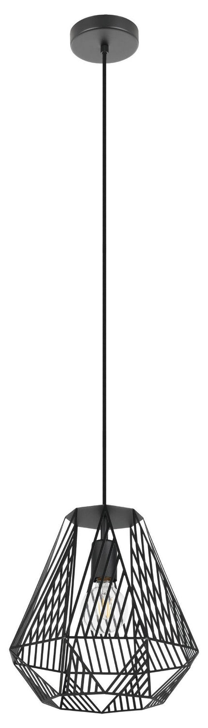 Eglo Canada - One Light Pendant - Stype - Black- Union Lighting Luminaires Decor