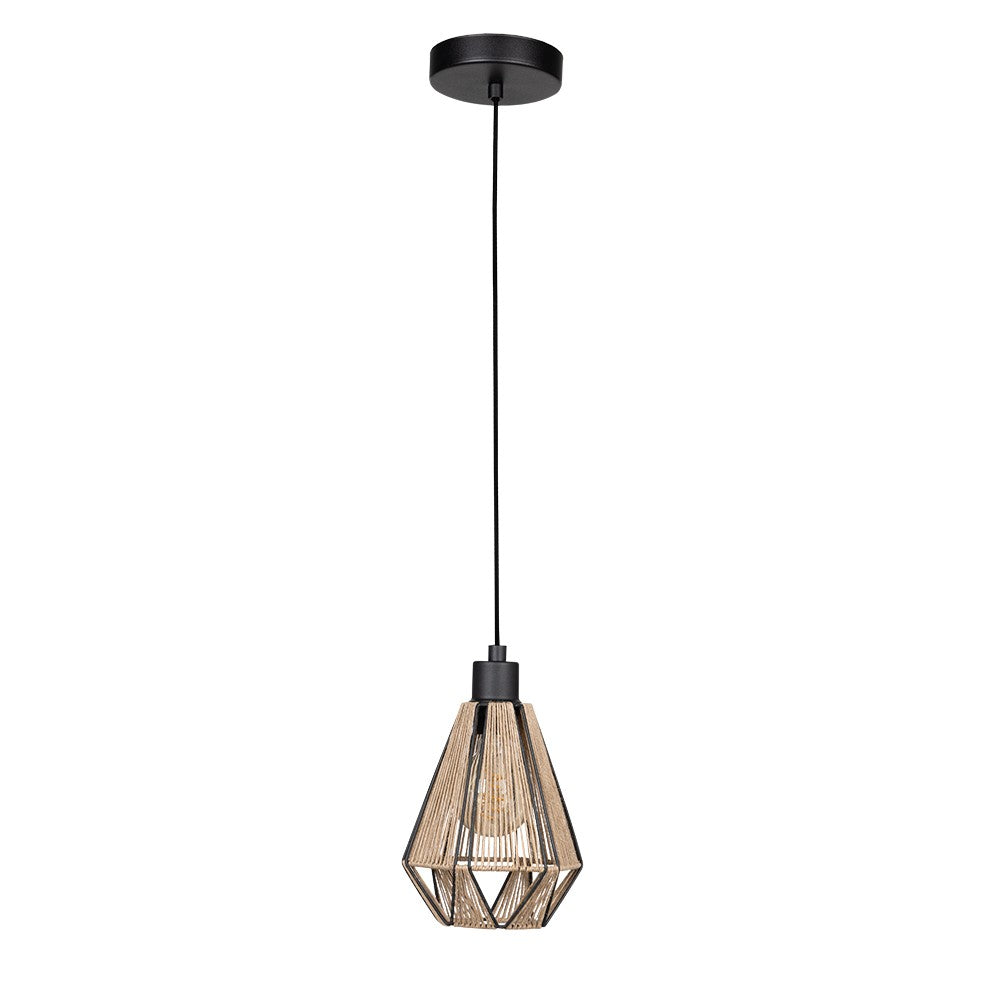 Eglo Canada - One Light Pendant - Adwickle - Black- Union Lighting Luminaires Decor