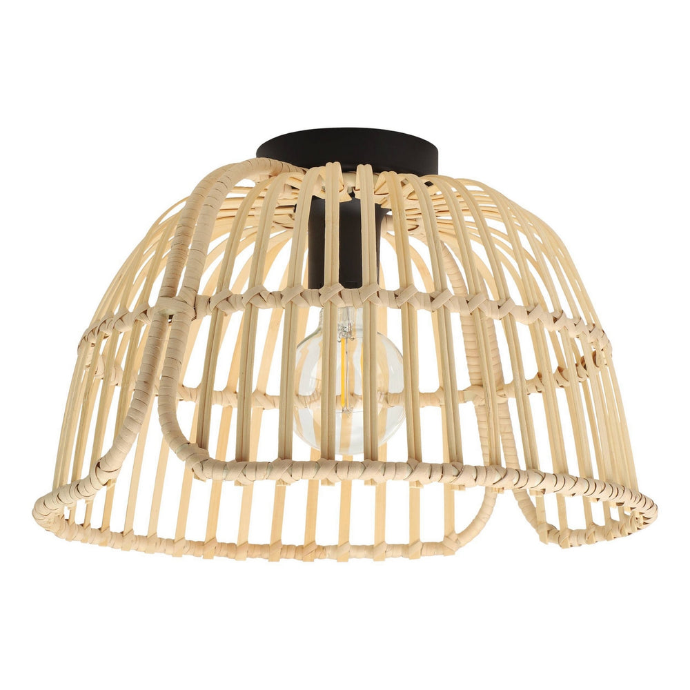 Eglo Canada - One Light Semi-Ceiling Mount - Glyneath - Black- Union Lighting Luminaires Decor