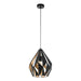 Eglo Canada - One Light Pendant - Carlton 1 - Black- Union Lighting Luminaires Decor