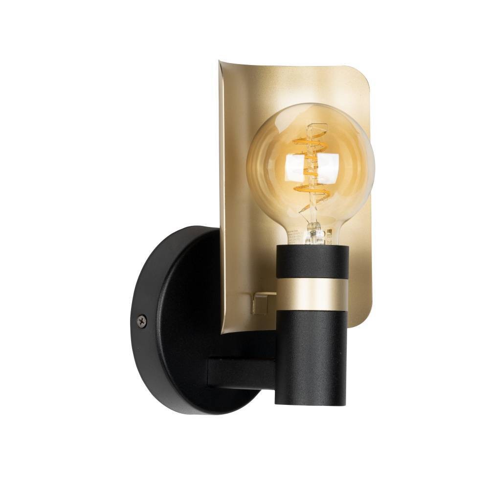 Eglo Canada - One Light Wall Sconce - Hayes - Black And Gold- Union Lighting Luminaires Decor