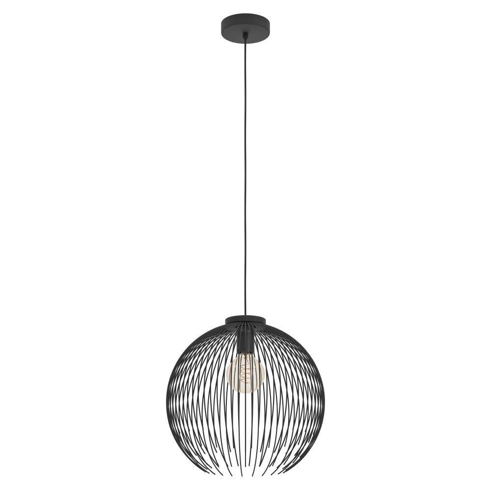 Eglo Canada - One Light Pendant - Venezuela - Black- Union Lighting Luminaires Decor