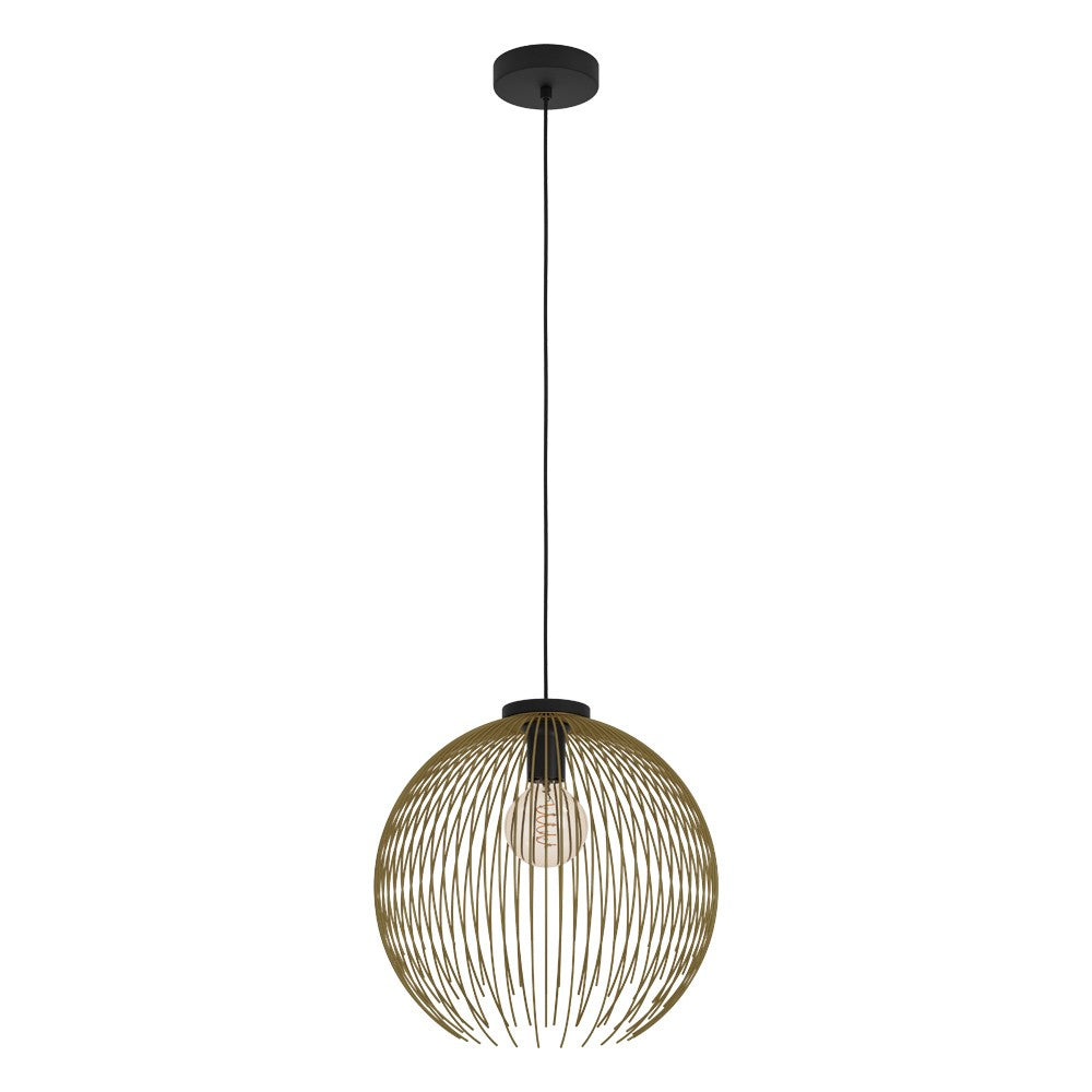 Eglo Canada - One Light Pendant - Venezuela - Black- Union Lighting Luminaires Decor