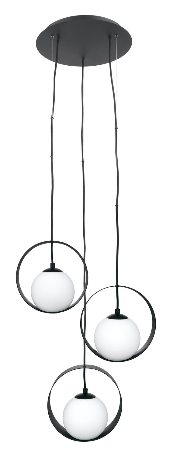 Eglo Canada - Three Light Pendant - Camargo - Black- Union Lighting Luminaires Decor