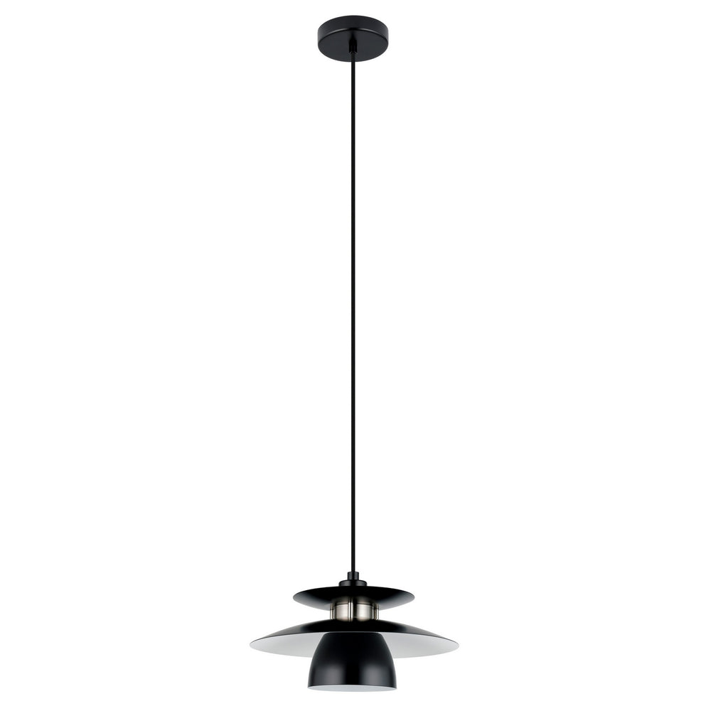 Eglo Canada - One Light Pendant - Brenda - Black- Union Lighting Luminaires Decor