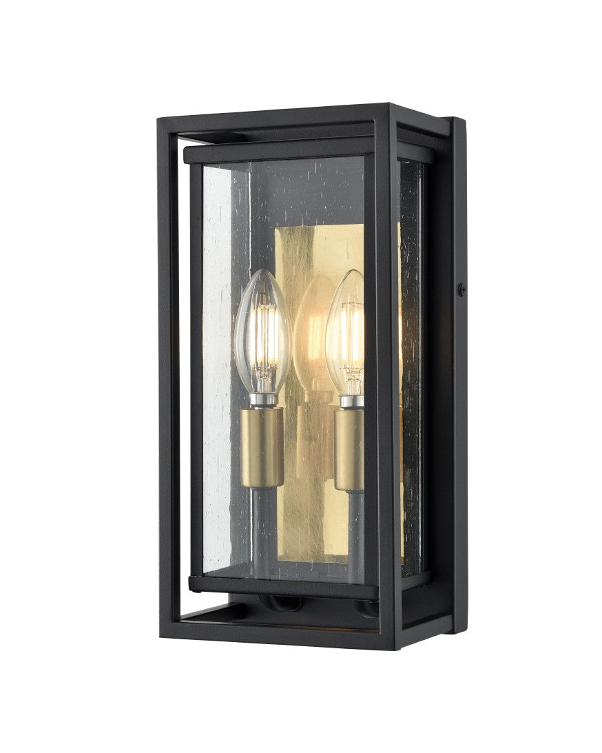 DVI Canada - Two Light Wall Sconce - Blackstone - Brass And Black- Union Lighting Luminaires Decor