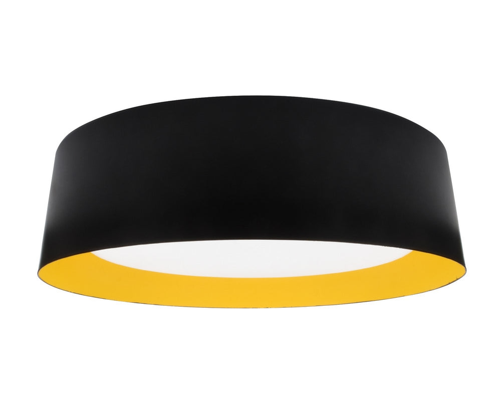 DVI Canada - LED Flush Mount - Yukon - Antique Gold And Matte Black- Union Lighting Luminaires Decor