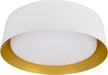 DVI Canada - LED Flush Mount - Yukon - Antique Gold And Matte White- Union Lighting Luminaires Decor