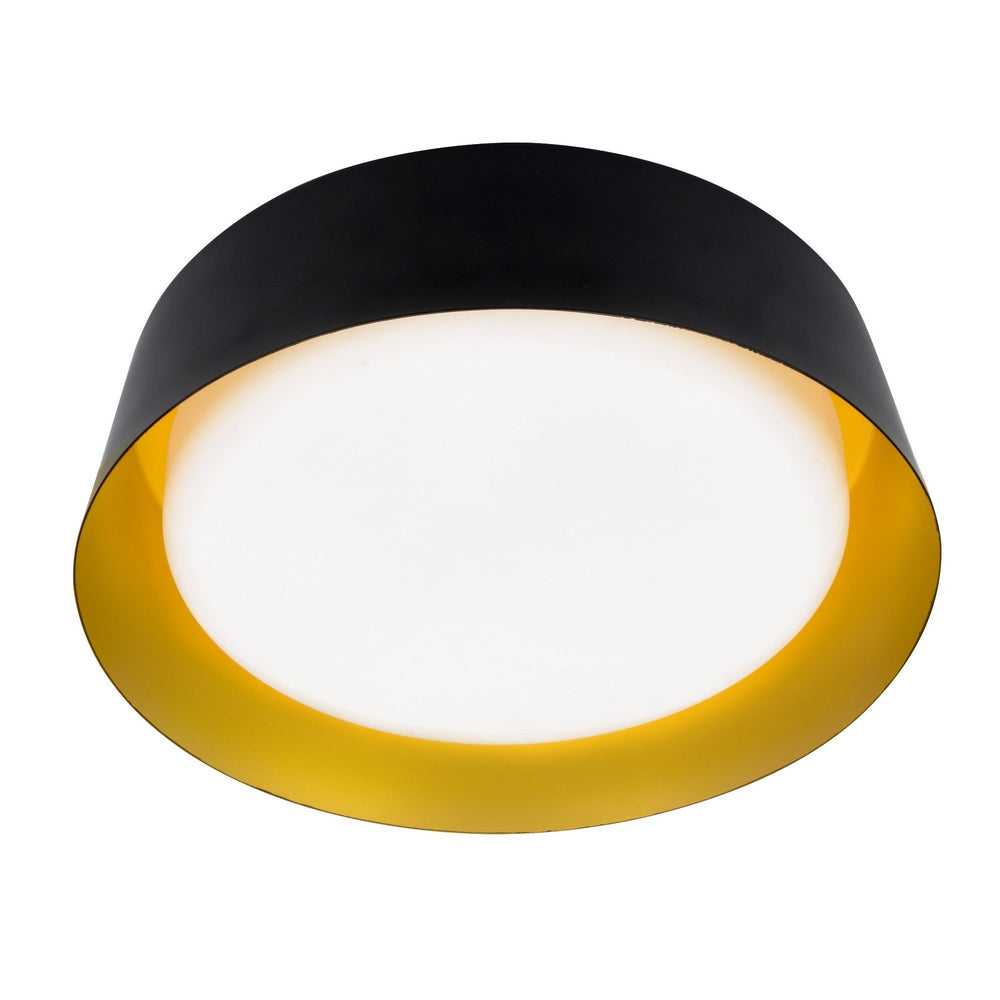 DVI Canada - LED Flush Mount - Yukon - Antique Gold And Matte Black- Union Lighting Luminaires Decor