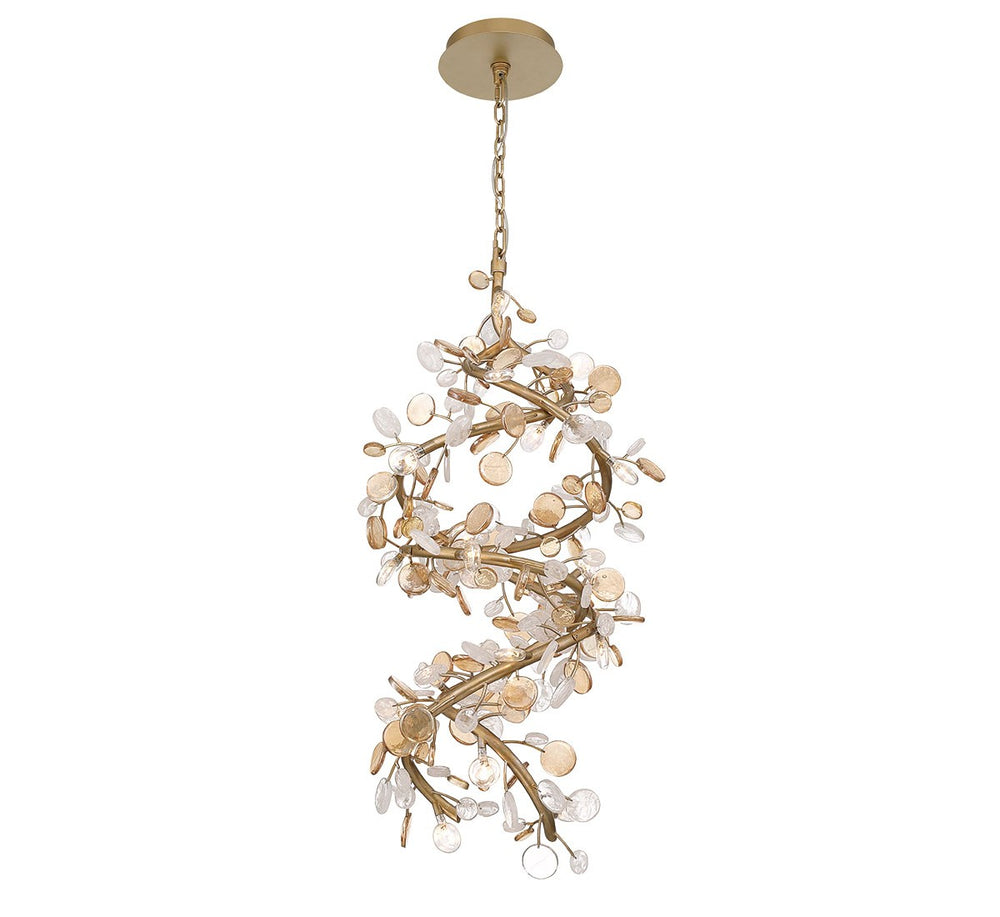 Lib & Co. Canada - LED Chandelier - Pisa - Antique gold- Union Lighting Luminaires Decor