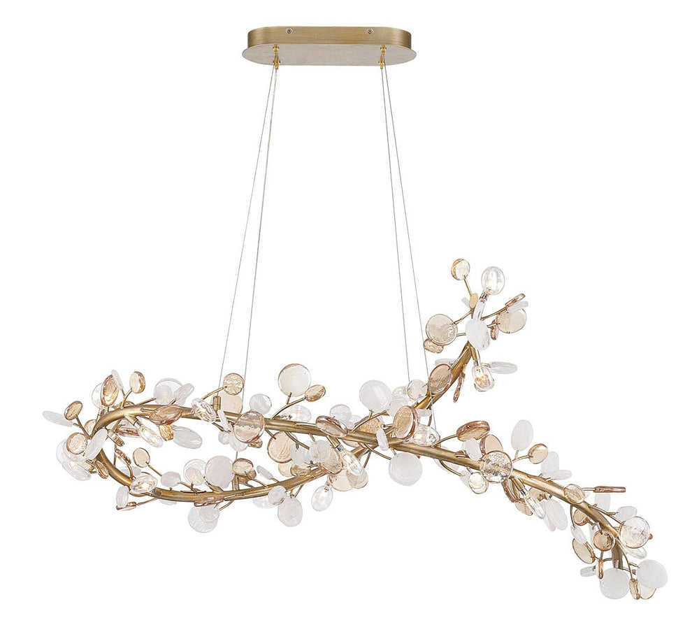 Lib & Co. Canada - LED Chandelier - Pisa - Antique gold- Union Lighting Luminaires Decor