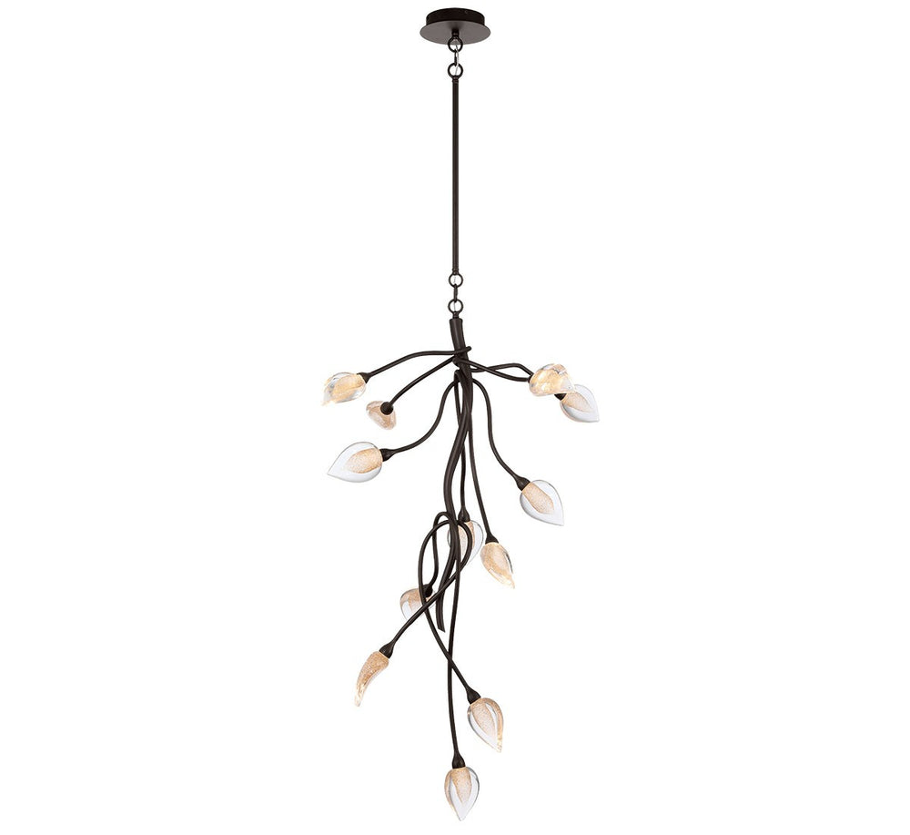 Lib & Co. Canada - LED Chandelier - Modena - Black with gold accent- Union Lighting Luminaires Decor